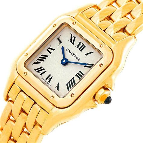 cartier 18k gold ladies watches.